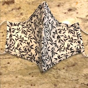 Eucalyptus print white mask